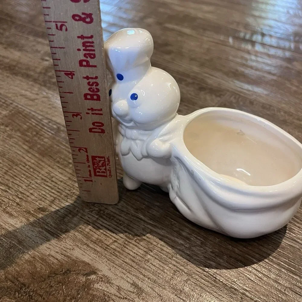 Vintage 1988 Pillsbury  Doughboy Ceramic Planter 5